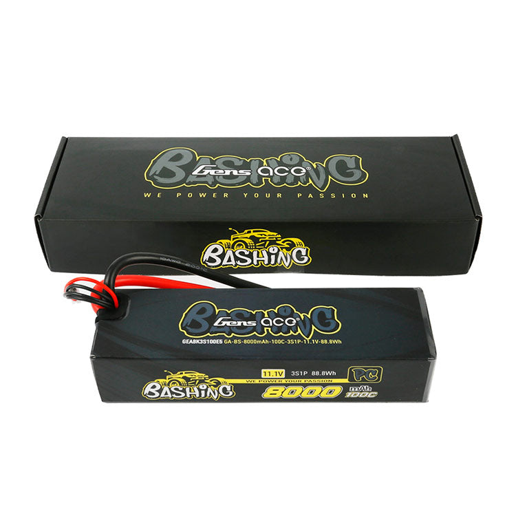Gens Ace Bashing Pro 11.1V 100C 3S 8000mah Lipo Battery Pack With EC5 Plug For Arrma Gens Ace Bashing Pro 11.1V 100C 3S 8000mah Lipo Battery Pack With EC5 Plug For Arrma